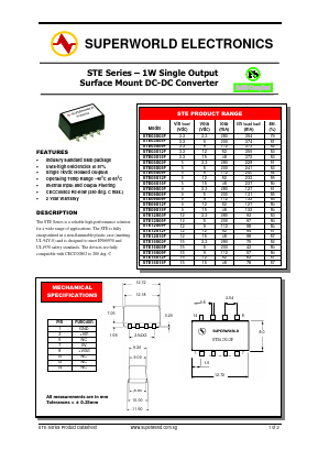 STE12S15F Datasheet PDF Superworld Electronics