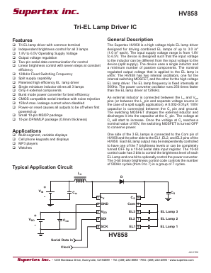 HV858K7-G Datasheet PDF Supertex Inc
