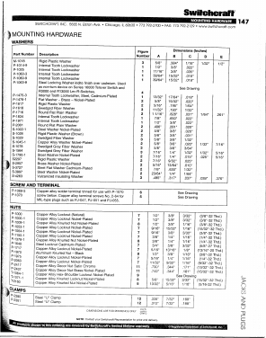 P1475-3 Datasheet PDF Switchcraft, Inc.
