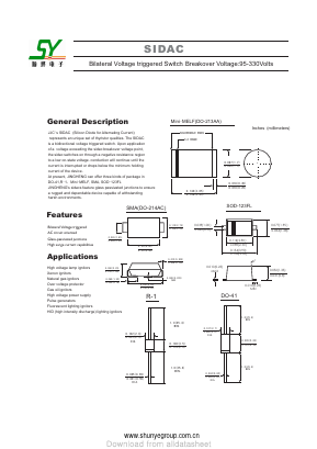DB300K Datasheet PDF Changzhou Shunye Electronics Co.,Ltd.