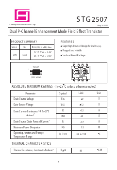 STG2507 Datasheet PDF Samhop Mircroelectronics