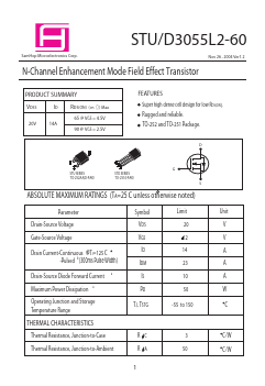 STU3055L2-60 Datasheet PDF Samhop Mircroelectronics