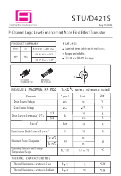 STU421S Datasheet PDF Samhop Mircroelectronics