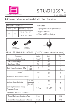 STD1255PL Datasheet PDF Samhop Mircroelectronics