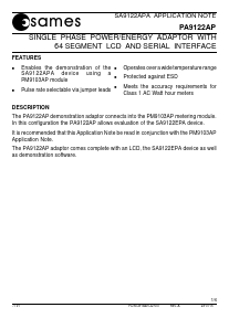 PA9122AP Datasheet PDF South African Micro Electronic Systems