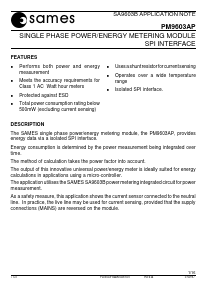 PM9603APA Datasheet PDF South African Micro Electronic Systems