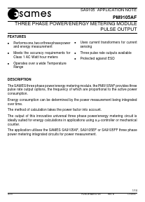 PM9105AF Datasheet PDF South African Micro Electronic Systems