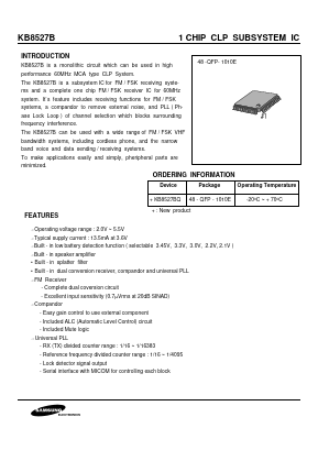 KB8527B Datasheet PDF Samsung