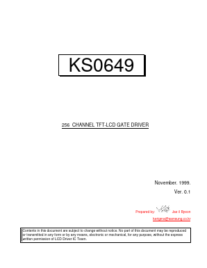 KS0649 Datasheet PDF Samsung