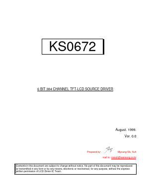 KS0672 Datasheet PDF Samsung