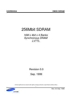 K4S560432A-TC/L1H Datasheet PDF Samsung