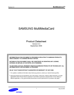 MC12H064NBCA-2SA00 Datasheet PDF Samsung