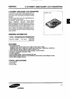 KAD7001Q Datasheet PDF Samsung