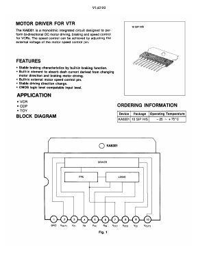 KA8301 Datasheet PDF Samsung