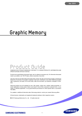 K4J521636H Datasheet PDF Samsung