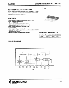 KA2263 Datasheet PDF Samsung