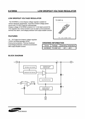 KA78R09 Datasheet PDF Samsung