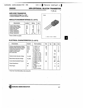 2N5550 Datasheet PDF Samsung