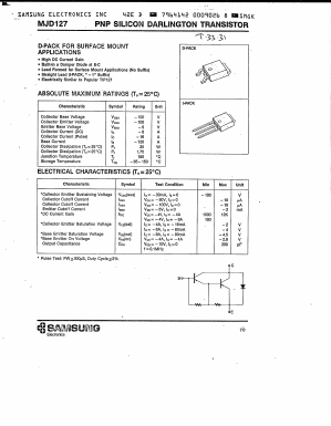MJD127 Datasheet PDF Samsung