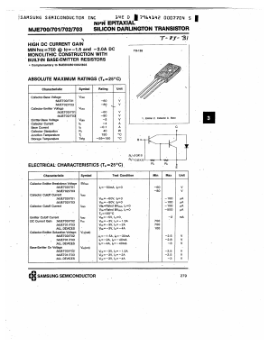 MJE703 Datasheet PDF Samsung