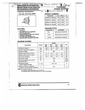 IRF9640_ Datasheet PDF Samsung