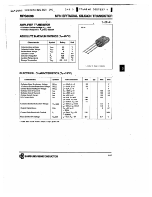 MPS8098 Datasheet PDF Samsung
