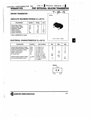 MMBA811C8 Datasheet PDF Samsung