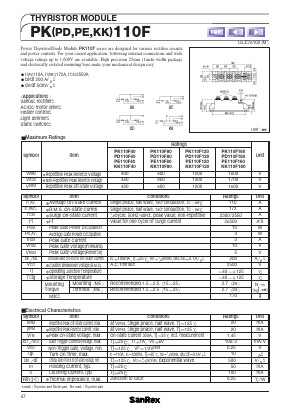 KK110F Datasheet PDF SanRex Corporation