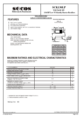 SCK130LP Datasheet PDF Secos Corporation.
