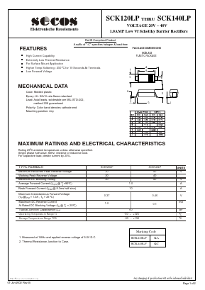 SCK140LP Datasheet PDF Secos Corporation.