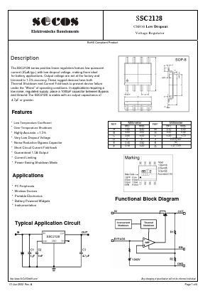 SSC2128 Datasheet PDF Secos Corporation.