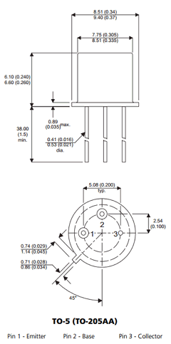 BUL54A-TO5 Datasheet PDF Semelab - > TT Electronics plc 