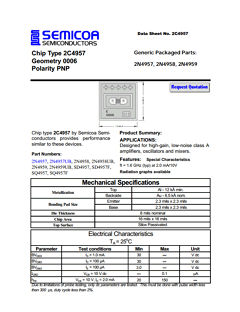 2N4957 Datasheet PDF Semicoa Semiconductor