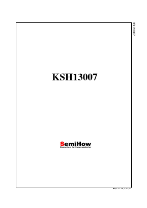 KSH13007 Datasheet PDF Semihow