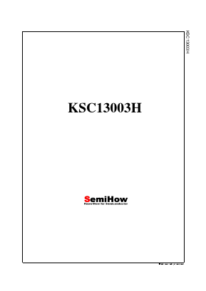 KSC13003H Datasheet PDF Semihow