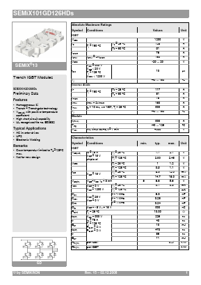 SEMIX101GD126HDS Datasheet PDF Semikron
