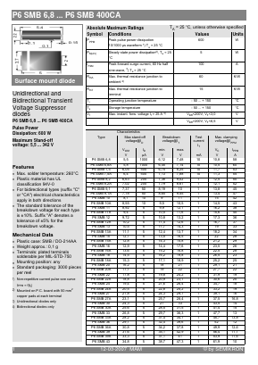 P6SMB180A Datasheet PDF Semikron