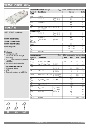 SEMIX553GAL128DS Datasheet PDF Semikron