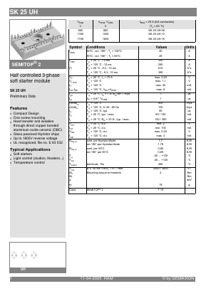 SK25UH Datasheet PDF Semikron