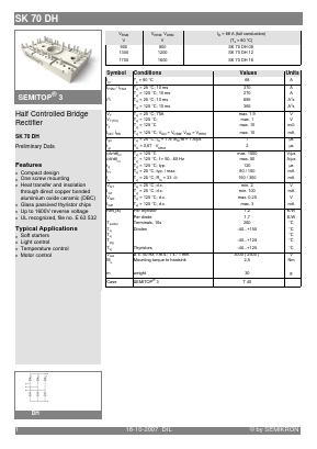 SK70DH Datasheet PDF Semikron