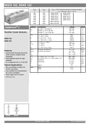 SKKD162 Datasheet PDF Semikron