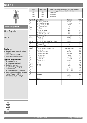 SKT10-12E Datasheet PDF Semikron