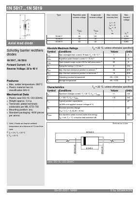 1N5817 Datasheet PDF Semikron