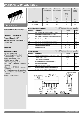 DA8110A/K Datasheet PDF Semikron
