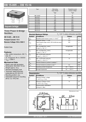DB15-04 Datasheet PDF Semikron