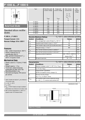 P1000B Datasheet PDF Semikron