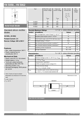 1N5060 Datasheet PDF Semikron