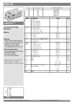 SKBH28 Datasheet PDF Semikron