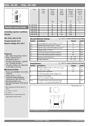 SGL34-100 Datasheet PDF Semikron