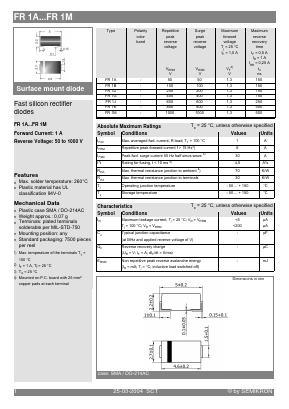 FR1K Datasheet PDF Semikron
